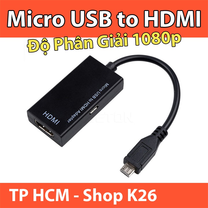Cáp Chuyển Đổi MHL Micro USB Sang HDMI - WIREDLINK - Hỗ Trợ 1080P