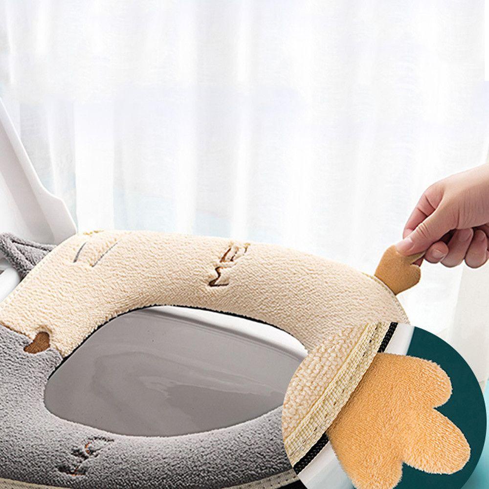 LEISURE Vỏ Bọc Bệ Ngồi Bồn Cầu Có Tay Cầm Chất Liệu Dày Dặn Ấ