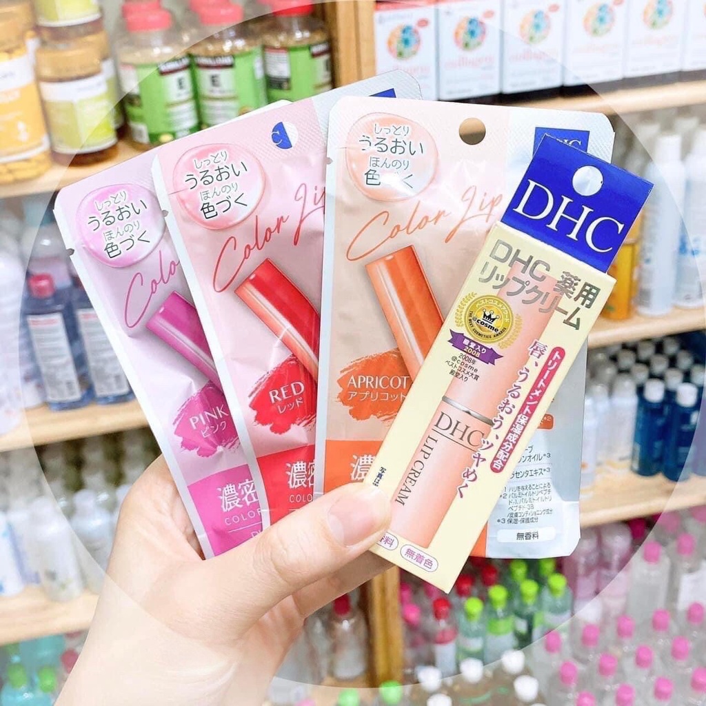 Son Dưỡng Môi DHC Không Màu và Có Màu Fujicosmetic Nội Địa Nhật