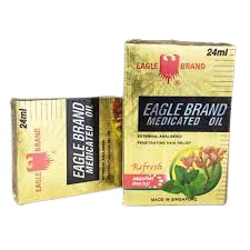 Dầu Con Ó vàng Eagle Brand Medicated Oil 24ml - dầu con ó đinh hương