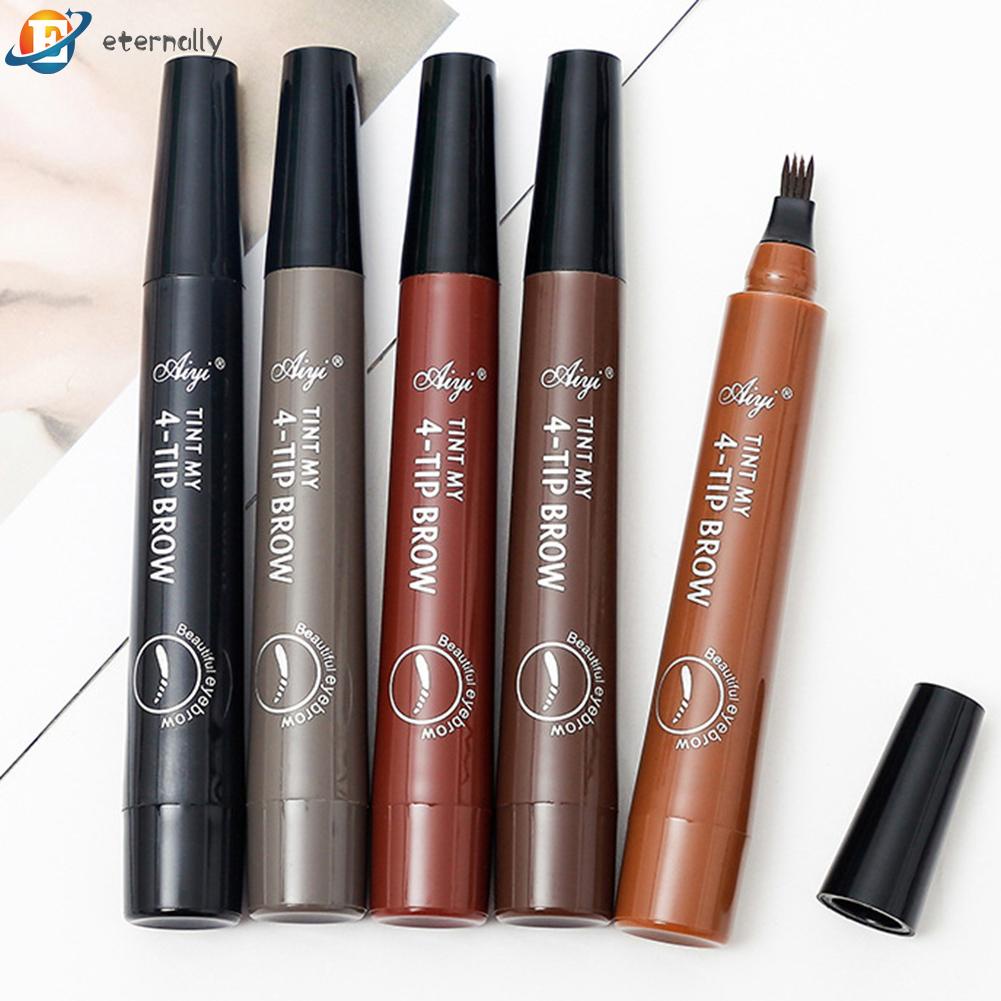 Bút kẻ lông mày dạng lỏng lâu trôi chống thấm nước thiết kế đầu 4 nhánh 3D
 | BigBuy360 - bigbuy360.vn