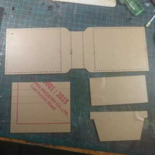 rập ví kẹp tiền tool làm da handmade