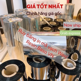 Ruy băng in mã vạch Wax Resin, giấy than, phim in mã vạch