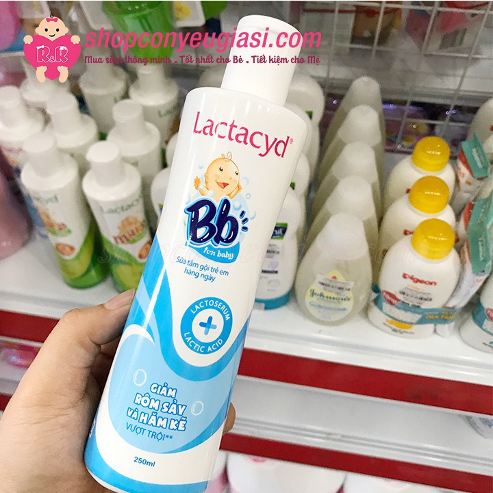 Sữa tắm lactacyd bb trị rôm sảy cho bé lọ 250ml