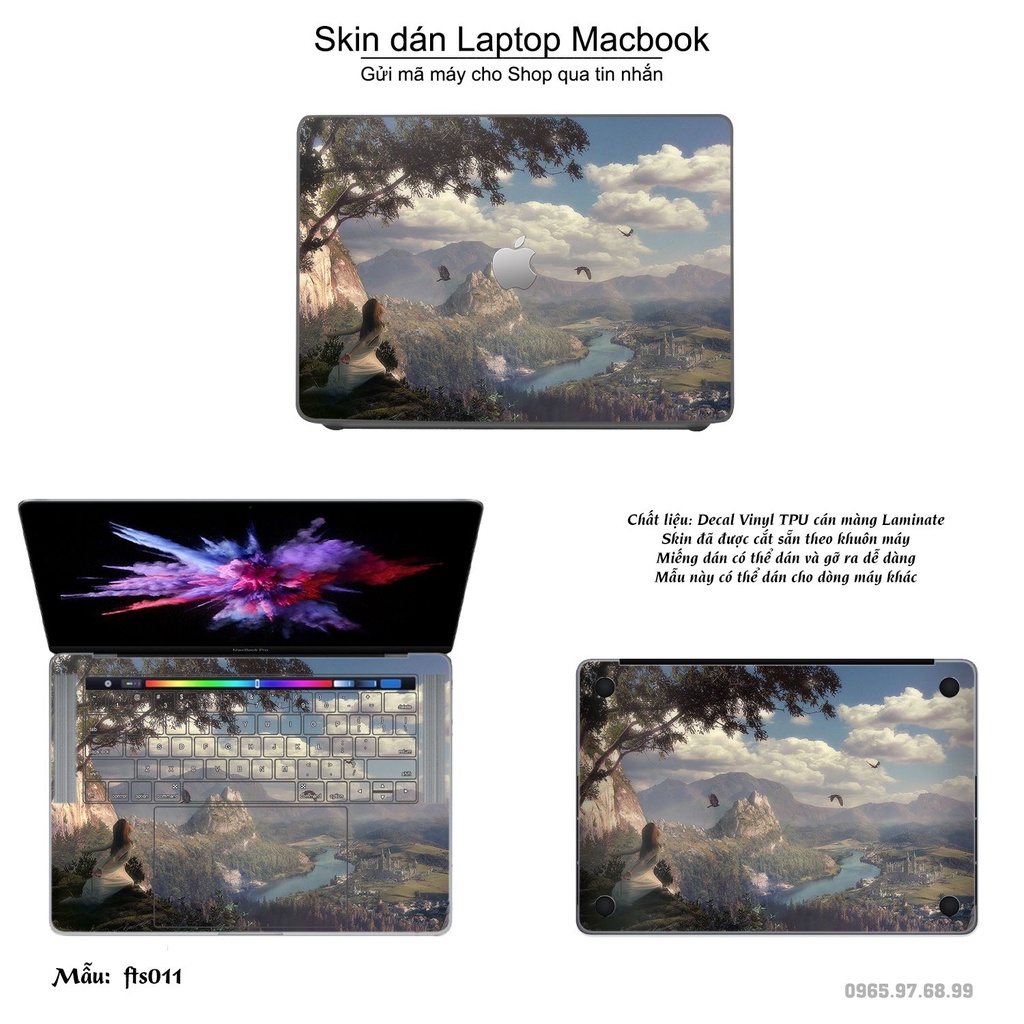 Skin dán Macbook mẫu Fantasy (đã cắt sẵn, inbox mã máy cho shop)