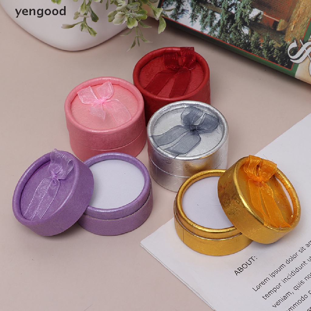 1 Hộp Đựng Trang Sức Hình Vuông Đính Nơ Dùng Làm Quà Tặng Giáng Sinh