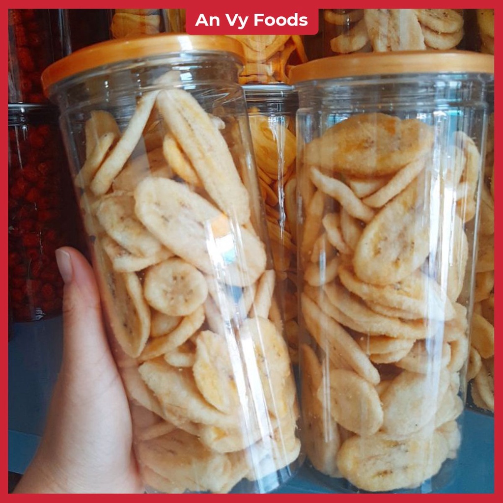 300gr Chuối laba sấy giòn [ Hình thật shop chụp 100% ]