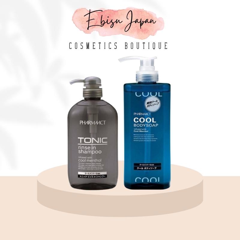 Combo Dầu gội và Sữa tắm Kumano Pharmaact 550ml/chai hàng Nhật