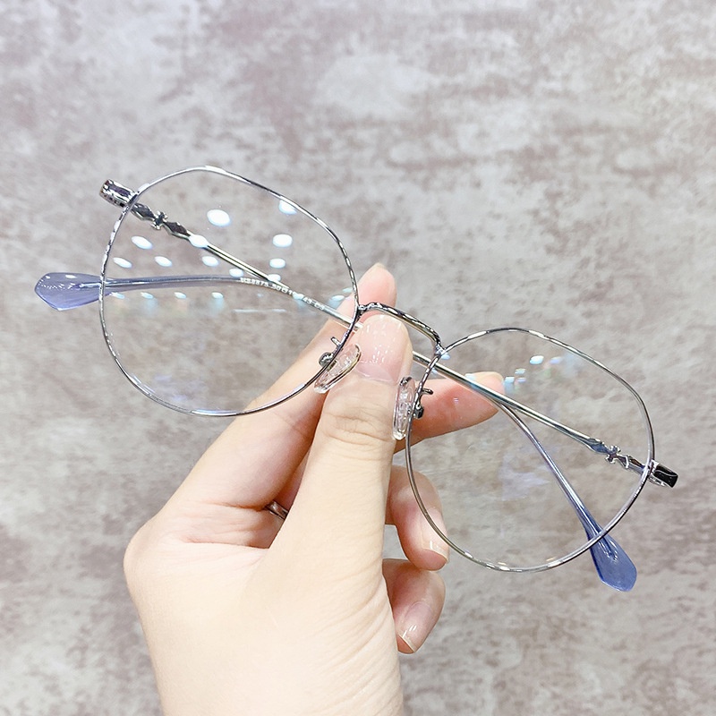 Kính cận VIENDO gọng mắt tròn đổi màu chống ánh sáng xanh chống tia uv màu sắc thời trang cho nam nữ - có cắt độ cận