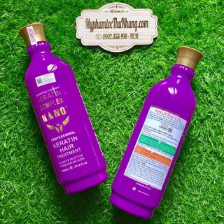KEM KERATIN THỦY PHÂN COMPLEX NANO SMOOTHING TREATMENT PHỤC HỒI LÀM THẲNG TÓC 1000ML