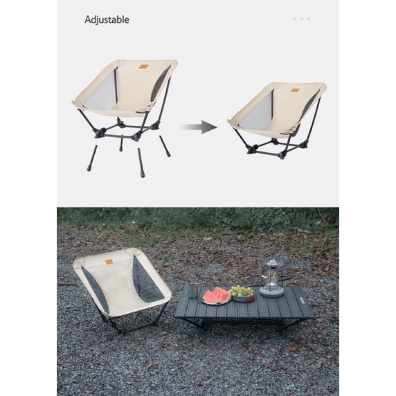 Ghế gấp gọn YL13 có thể điều chỉnh độ cao NatureHike NH21JU009