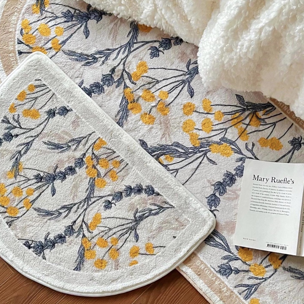 Thảm trải sàn lông mịn, Thảm lót chân vintage