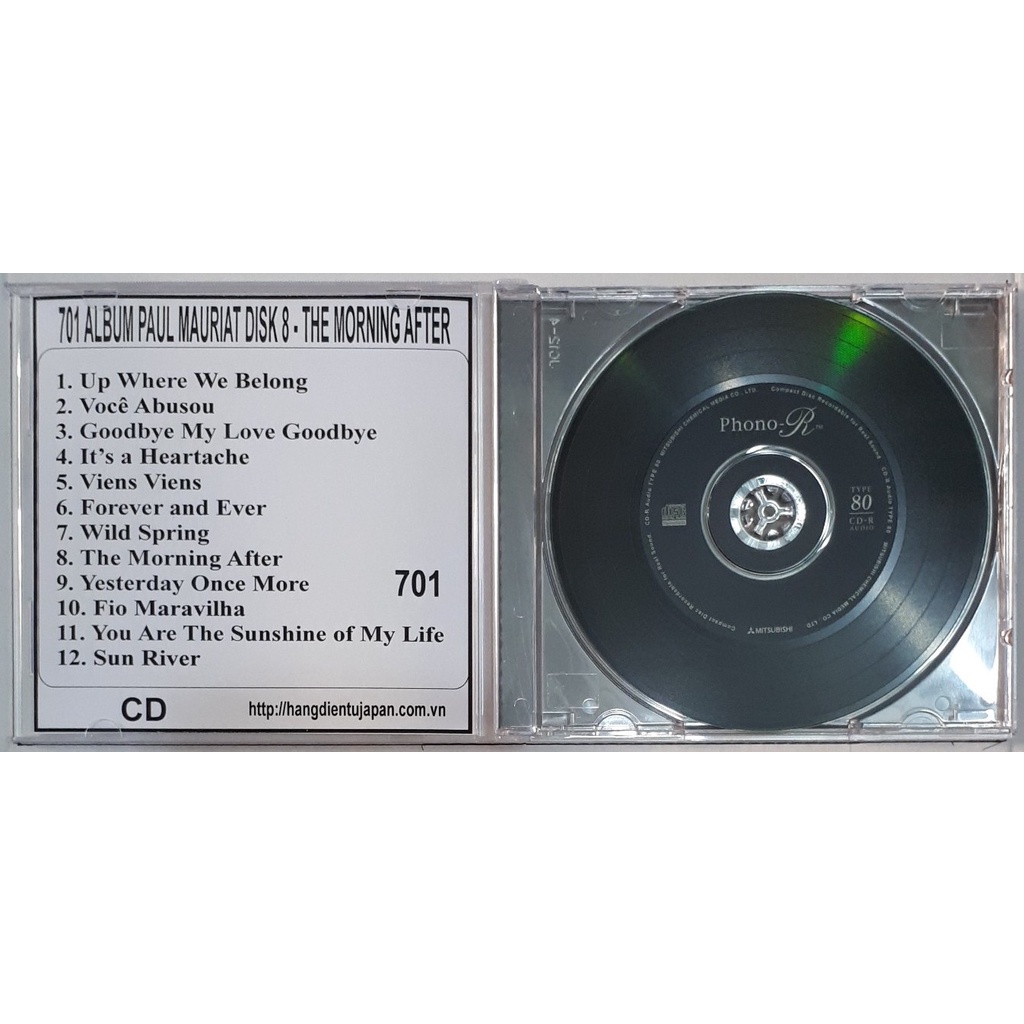 Bộ 8 CD nhạc hòa tấu  PAUL MAURIAT ( 182 - 702 )