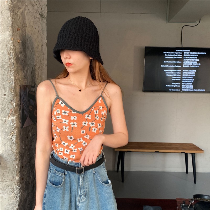 Áo Hai Dây Dệt Kim Thiết Kế Xinh Xắn Cho Nữ | BigBuy360 - bigbuy360.vn