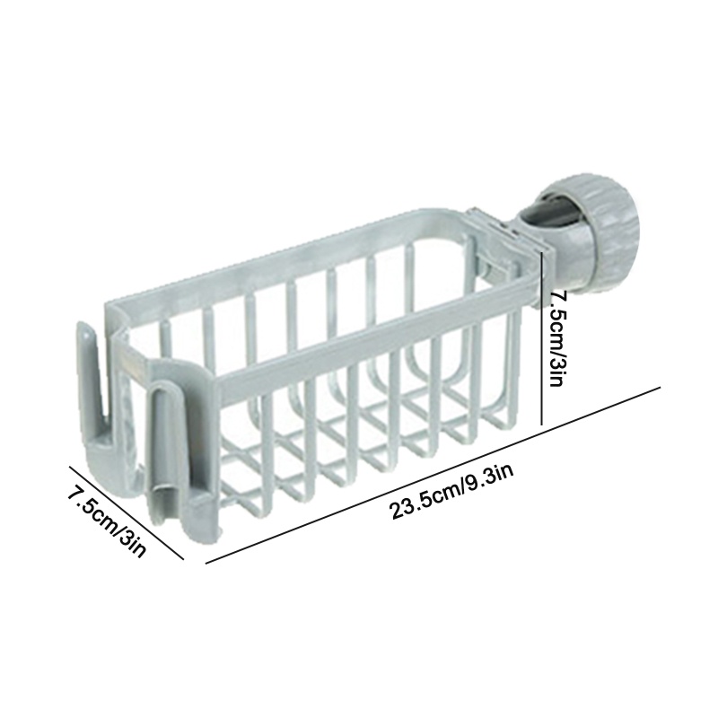 Giá Đỡ Đựng Mút Rửa Chén / Xà Phòng Gắn Vòi Nước Tiện Dụng