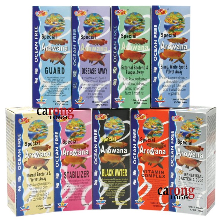 Chai số 4: chuyên dùng tri các bệnh cho cá rồng như : Đốm trắng, nhiễm ký sinh trùng Special Arowana Slime