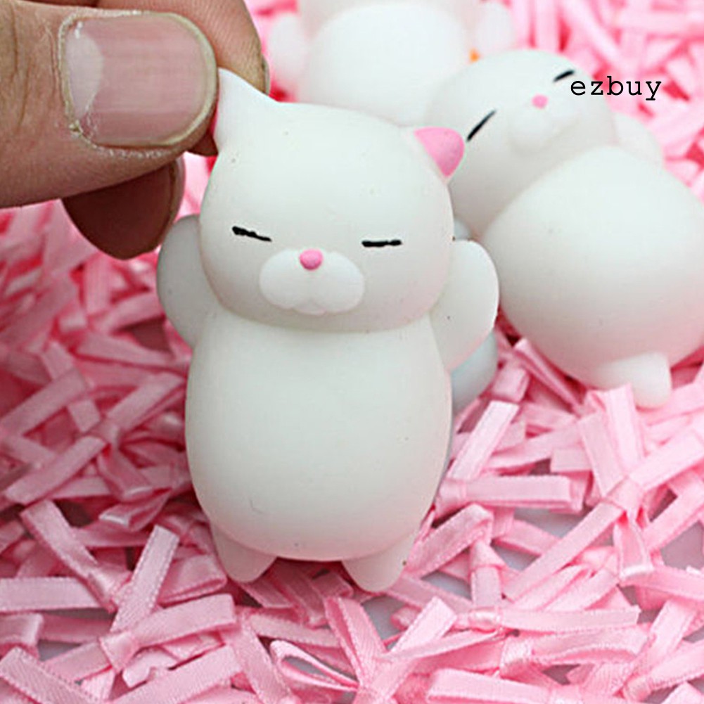 Đồ Chơi Nắn Bóp Đàn Hồi Giảm Stress Hình Mèo Dễ Thương