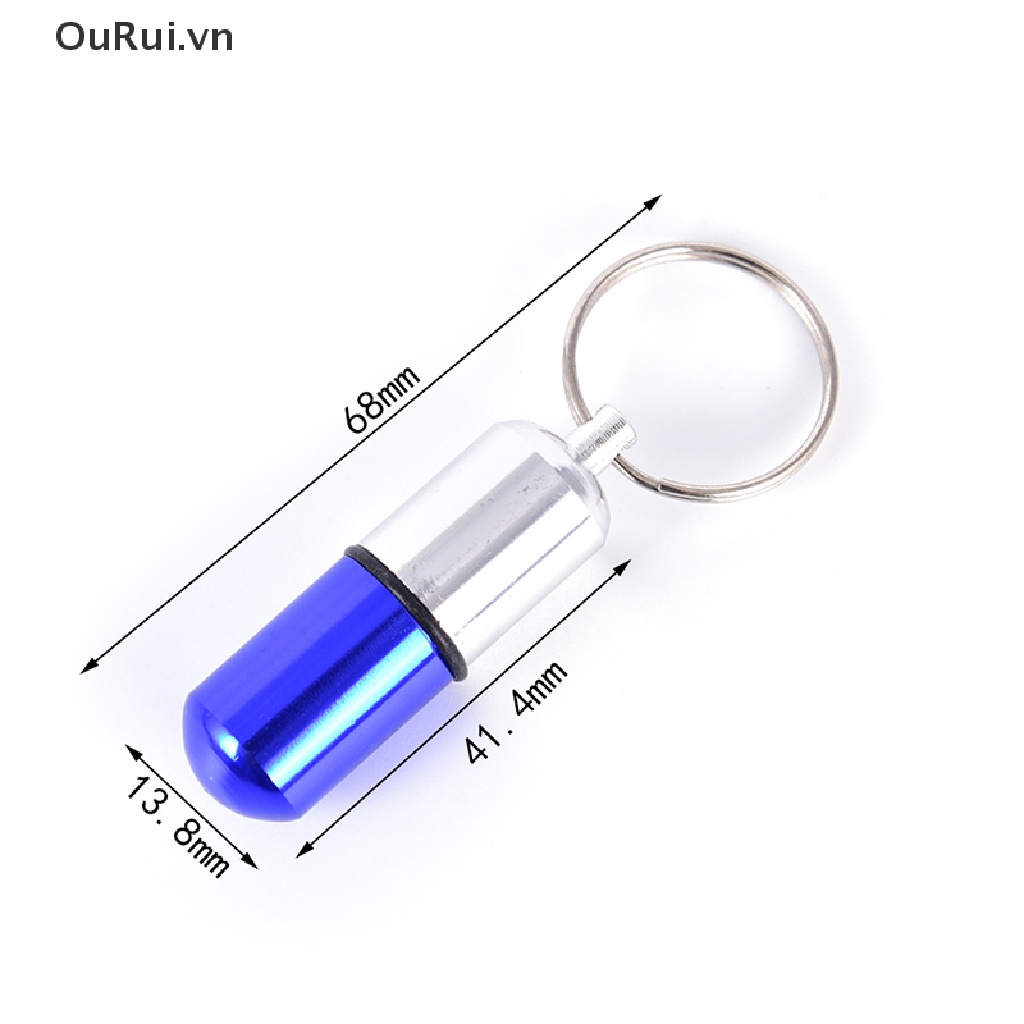Hộp Đựng Thuốc mini Bằng Kim Loại Chống Thấm Nước Kèm Chìa