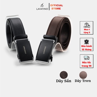 Thắt Lưng Nam Da Bò Cao Cấp Hàng Hiệu Lavatino Khoá Tự Động Thiết Kế Sang Trọng TINO 03