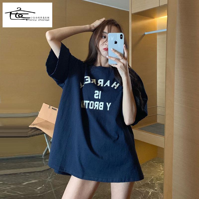 Áo Thun Ngắn Tay Dáng Rộng In Chữ Phong Cách Retro Thời Trang Mùa Hè Cá Tính