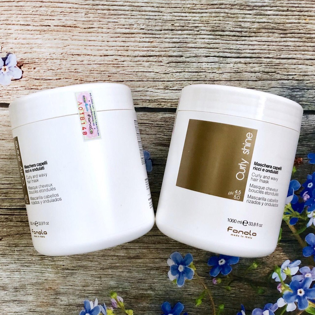 🇮🇹 Combo dầu gội và hấp dầu dưỡng tóc xoăn Fanola Curly & Wavy 1000mlx2