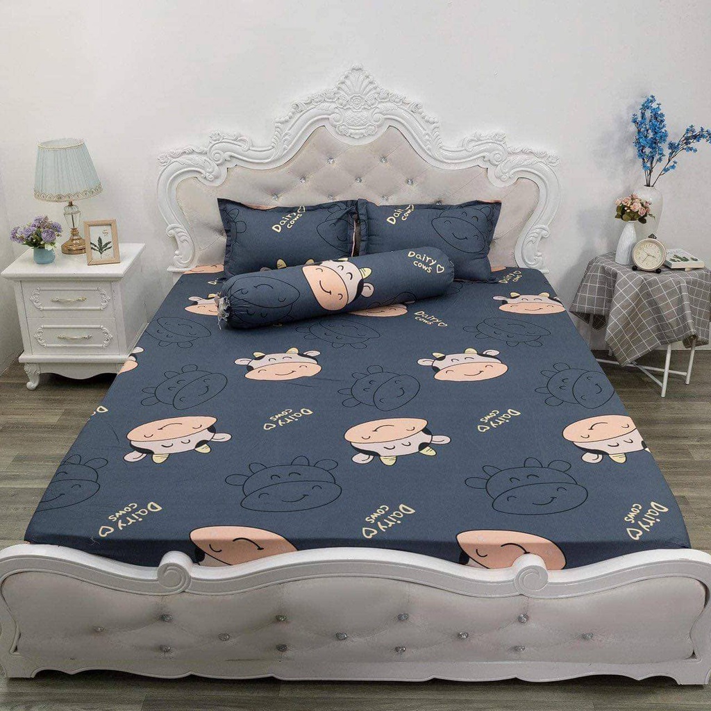 Bộ ga gối poly 4 món siêu rẻ