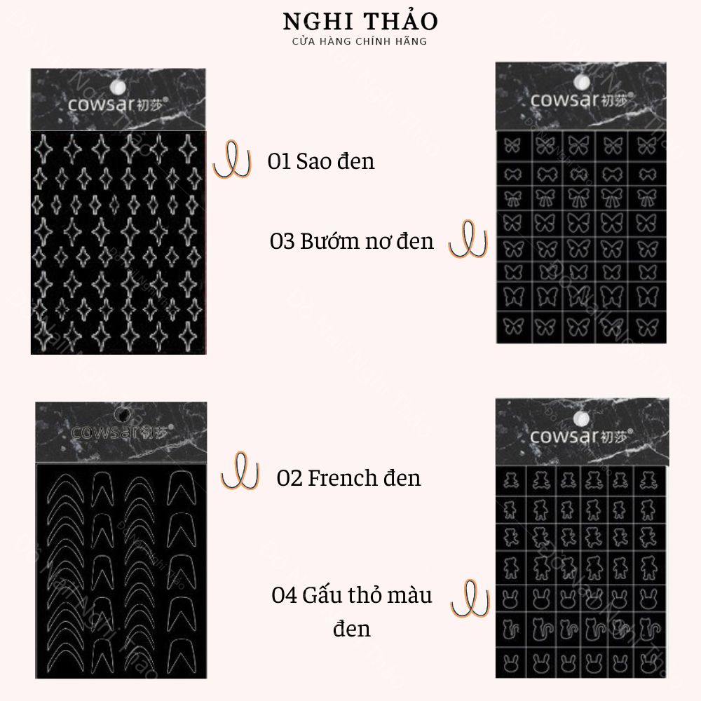Sticker nail dặm ombre LADURA