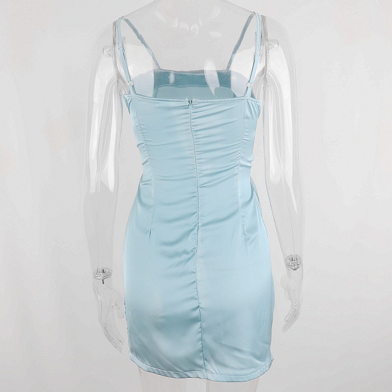 Sexy Backless Lace Up Slim Mini Dress Women Sleeveless Patry Dress | BigBuy360 - bigbuy360.vn