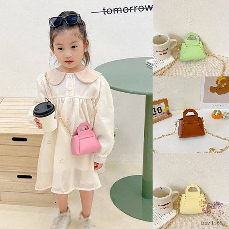 Túi Đeo Vai Đựng Tiền Xu Màu Sắc Xinh Xắn Phong Cách Hàn Quốc Cho Bé Gái