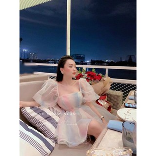 ĐẦM CẦU VỒNG TAY PHỒNG (VIDEO + HÌNH THẬT)