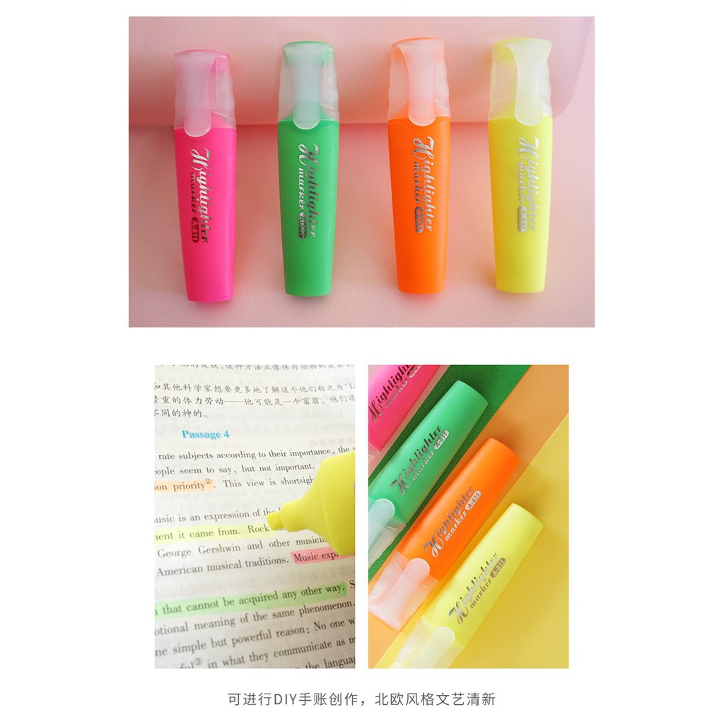 [Mã LIFEBOOK2 giảm 10% đơn 0Đ] Bút dạ quang đánh dấu nhiều màu sắc tùy chọn dành cho học sinh-B31