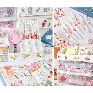 Sticker Diy Cô Gái Gấu Thỏ (1 Miếng)