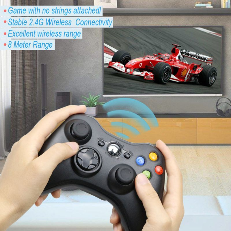 DOU For X-box 360 2.4G Wireless Controller Computer With PC Receiver Wireless Gamepad Remote For M-icrosoft Xbox360 Joystick