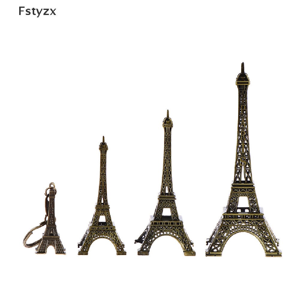 Mô hình tháp Eiffel bằng đồng phong cách retro trang trí bàn