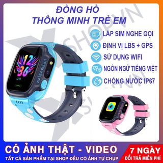 Đồng hồ định vị trẻ em Y92 Có Tiếng Việt, Wifi Lắp Sim Nghe Gọi Hai Chiều - Mẫu Máy Đồng Hồ Thông Minh Trẻ Em