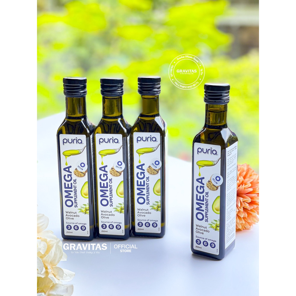 Dầu Puria Omega 3 -6-9 Hạt Óc Chó, Bơ Và Dầu Oliu - Nhập Khẩu Newzealand