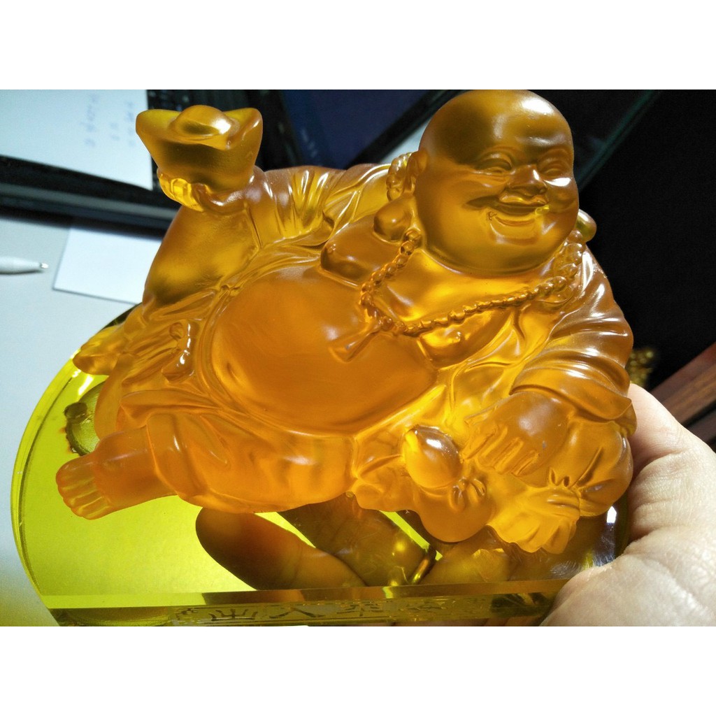 ❤️❤️❤️TƯỢNG PHẬT DI LẶC TRANG TRÍ XE Ô TÔ ĐÁ HỔ PHÁCH VÀNG