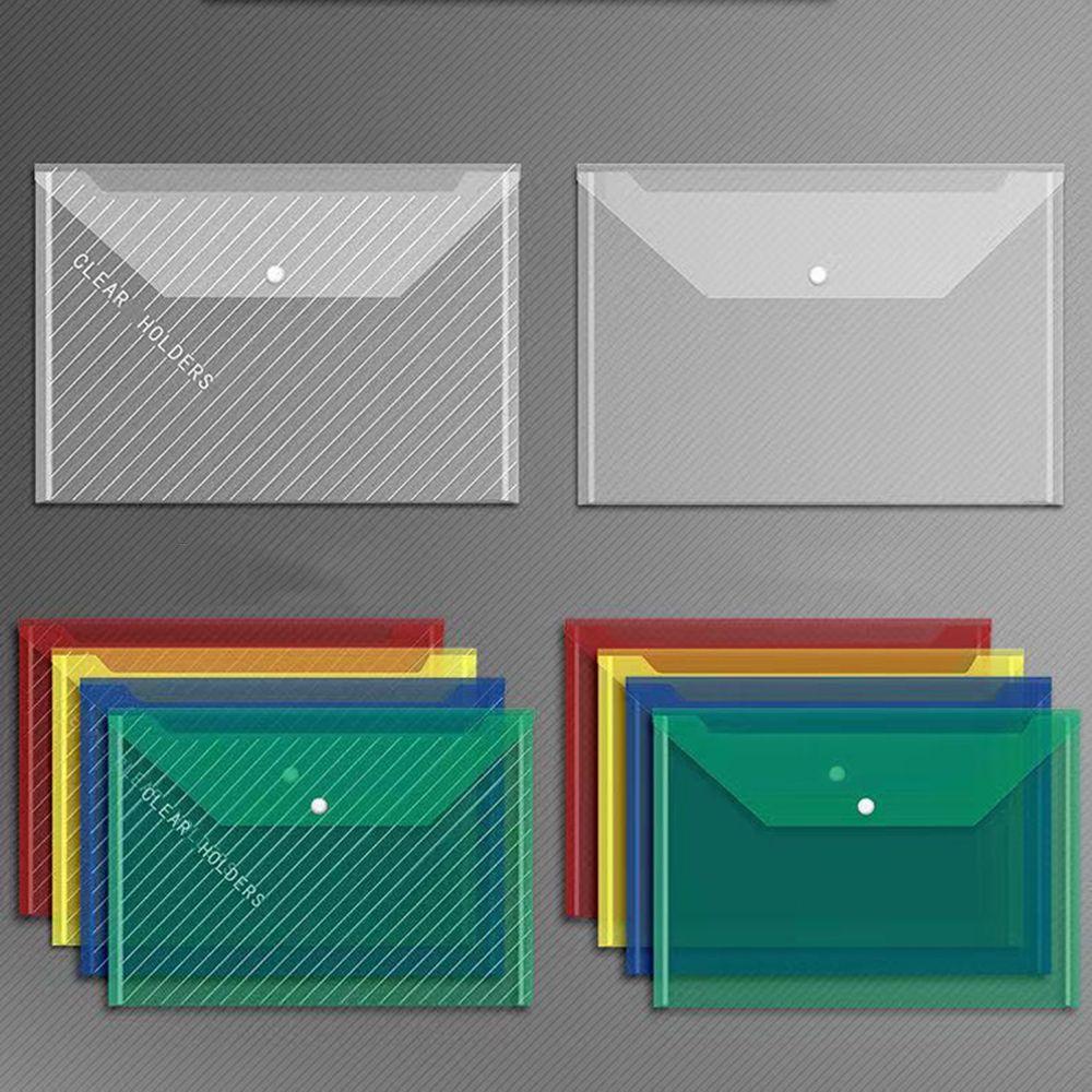 Set 10 Túi Đựng Tài Liệu Dày Dặn Bằng Nhựa Chống Nước Sức Chứa Lớn