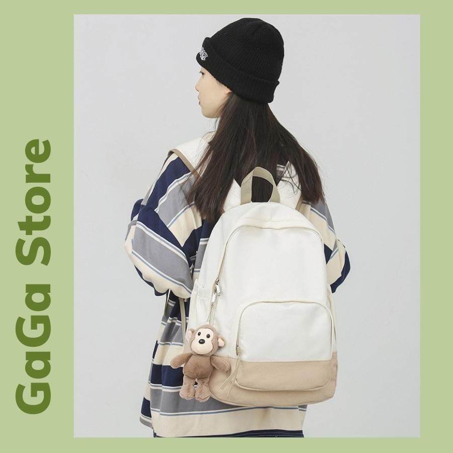 Balo nữ đi học basic trơn đẹp thời trang ullzang hàn quốc đựng vừa laptop 15.6inch dòng mới B356