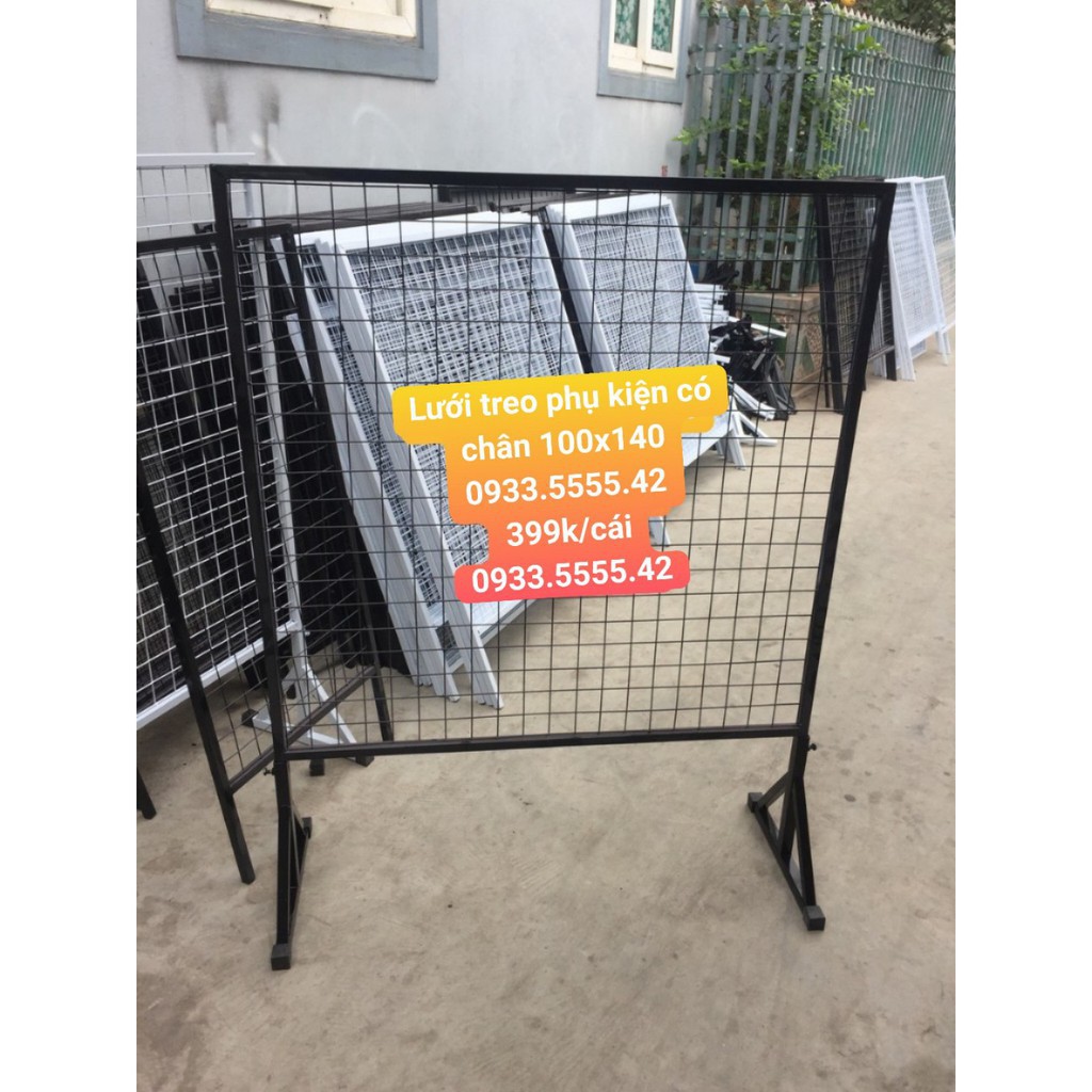 Khung lưới có chân treo phụ kiện 1MX1M4  HÓT  tặng 10 móc cài lưới