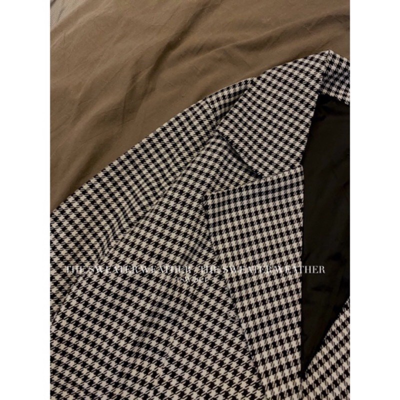 [Ảnh thật/Video] Áo blazer kẻ 2 lớp dáng rộng ulzzang - Áo vest kẻ nhỏ zic zăc