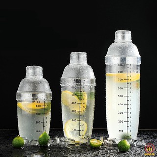 Bình Lắc Shaker Pha Chế Coctail Bằng Nhựa Cứng Cáp - 350ml,530ml,700ml