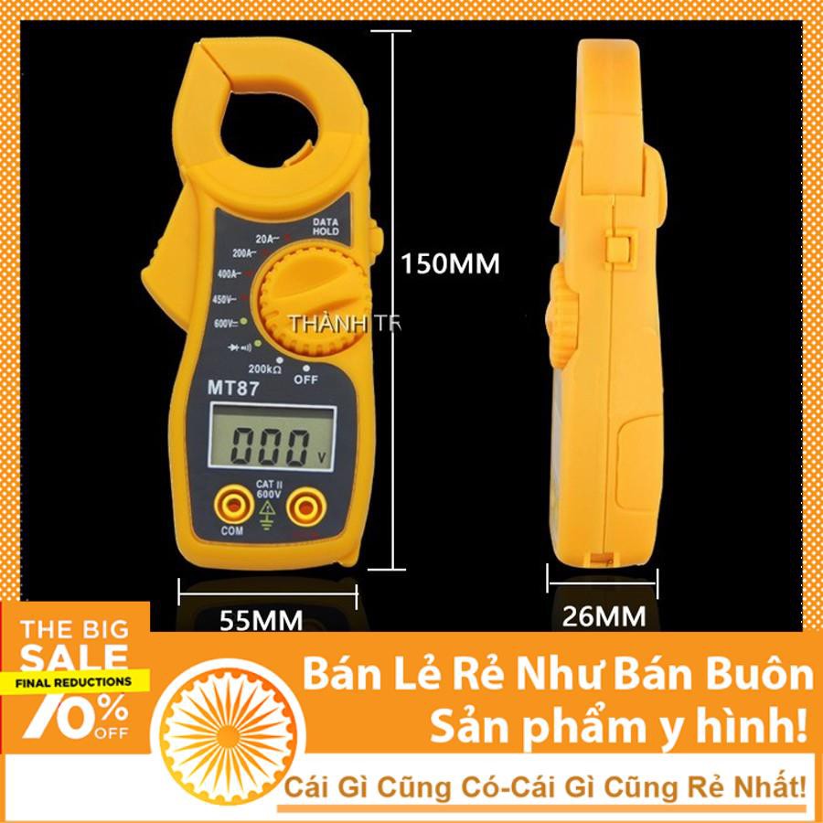 Đồng hồ kìm đo dòng điện ampe kế MT87 loại thông dụng + tặng kèm pin xác