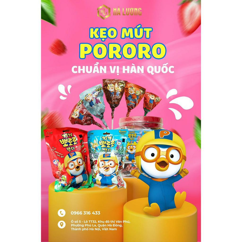 Kẹo mút Pororo vị trái cây 132g