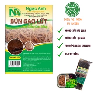 Bún gạo lứt đặc sản Cao Bằng- túi 500gr, không chất bảo quản, không chất phụ gia, an toàn khi sử dụng