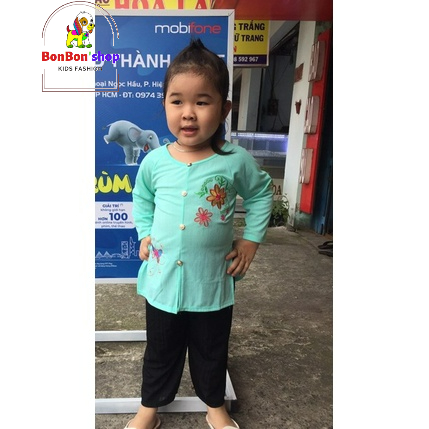 BB01_đồ bộ ba bà cho bé gái siêu đáng yêu, màu sắc dễ dễ thương size bé từ 1t-6t