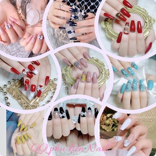 Móng tay giả dài,nailbox thiết kế,bộ 24 móng úp tay giả