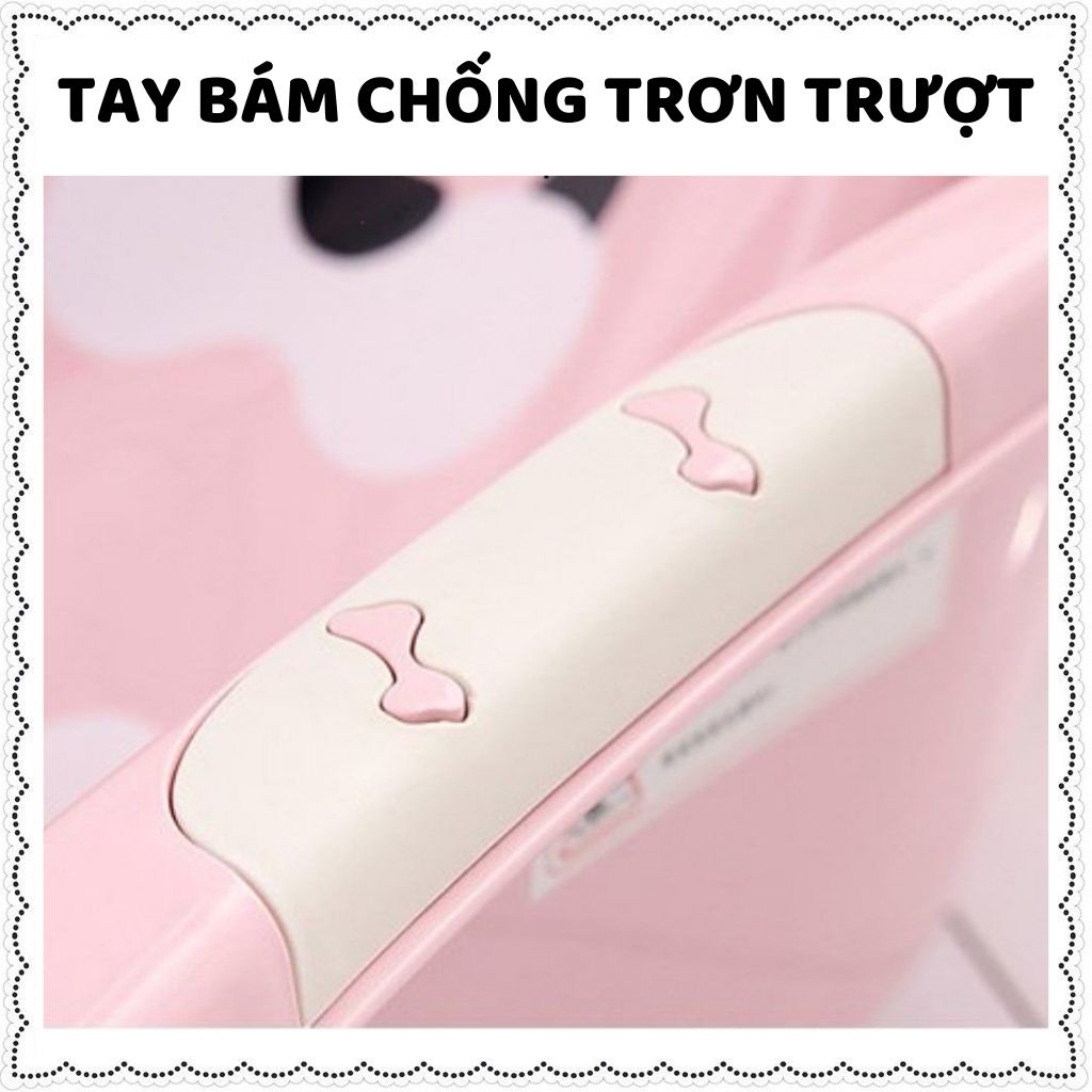 Chậu tắm cho bé hình gấu cho trẻ sơ sinh-4 tuổi giặt đồ quần áo nhựa PP an toàn chống trượt