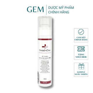 Xịt khoáng giảm mụn GoodnDoc AC Control Houttuynia Cordata Mist