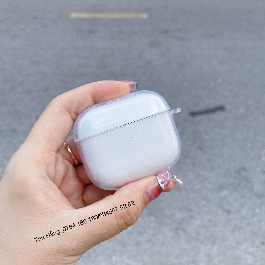 ⚡RẺ VÔ ĐỊCH⚡Case TRONG SUỐT Vỏ Bao Airpod Đựng Tai Nghe Không Dây 1 2 3 pro ẢNH THẬT /  SP K ĐI KÈM MÓC TREO